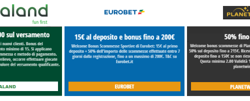 Migliori Bonus Benvenuto